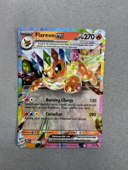 Flareon ex 014/131 Sv: Prismatic Evolutions Holo Pokemon TCG Full Art MINT MT - Image 1