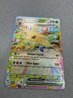 Leafeon ex 006/131 Sv: Prismatic Evolutions Holo Full Art Pokemon TCG MINT - Image 2