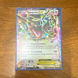 Pokemon Co Rayquaza EX XY69 XY Promo Holo Dragon Basic 170 HP 2015 Eng - Image 1