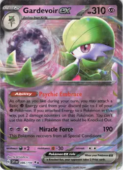 Gardevoir ex Scarlet & Violet 086/198 Holo Pokemon TCG NM - Image 1