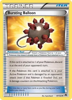 Pokemon TCG Breakpoint Bursting Balloon 97/122 NM/M Non Holo - Image 1