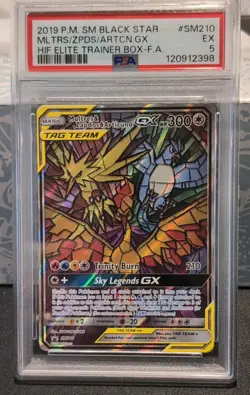 2019 POKEMON SM BLACK STAR PROMO #SM210 MLTRS/ZPDS/ARTCNGX HIF ELITE TRAINER BOX - Image 1