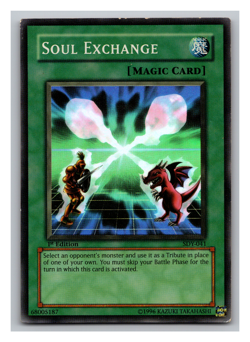 YUGIOH - SOUL EXCHANGE 1ST EDITION *SUPER RARE* SDY-041 - Image 1