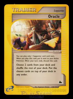 Pokemon Card Oracle 138/144 Skyridge Uncommon Vintage WOTC LP 2003 - Image 1