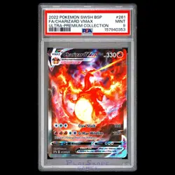 Pokemon Card PSA 9 Charizard VMAX SWSH261 261 Promo UPC FA Full Art Alt 2022 - Image 1