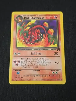 Dark Charmeleon 32/82 Team Rocket Regular Black Star Rare WOTC Pokemon TCG LP - Image 1