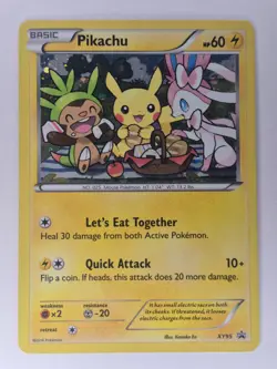 2016 Pikachu - XY95 - Cosmos Holo - Black Star Promo - Pokemon Card - LP - Image 1
