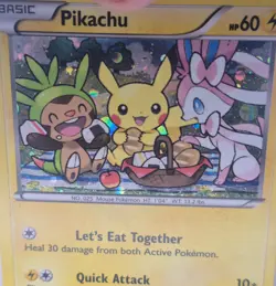 2016 Pikachu - XY95 - Cosmos Holo - Black Star Promo - Pokemon Card - LP - Image 2