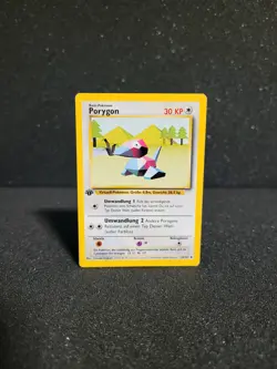 Pokemon Karte Porygon - 1. Edition - 39/102 Basis Set - Image 1