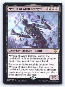 Myojin of Grim Betrayal 34 Commander: Kamigawa: Neon Dynasty MTG LP - Image 1