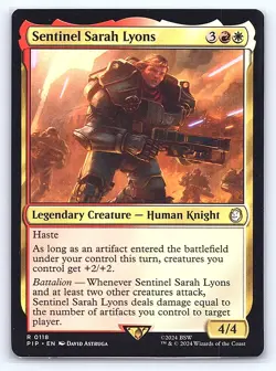 Sentinel Sarah Lyons 118 Rare Universes Beyond: Fallout Magic: The Gathering LP - Image 1