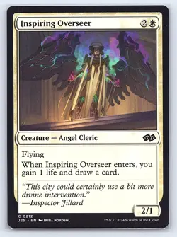 Inspiring Overseer 212 Common Foundations Jumpstart Magic: The Gathering NM - Image 1