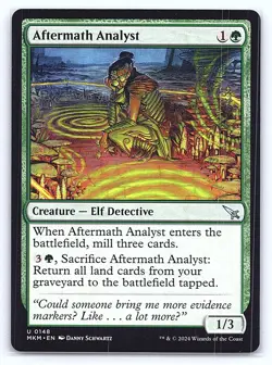 Aftermath Analyst 148 Uncommon Murders at Karlov Manor Magic: The Gathering LP - Image 1