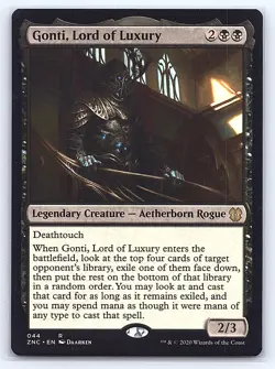 Gonti, Lord of Luxury 44 Rare Commander: Zendikar Rising Magic: The Gathering LP - Image 1