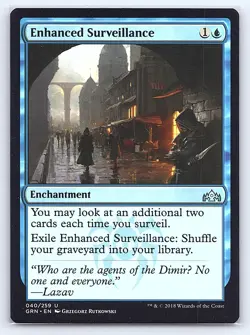 Enhanced Surveillance 40 Uncommon Guilds of Ravnica Magic: The Gathering LP - Image 1