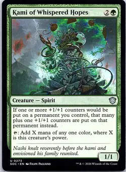 Kami of Whispered Hopes 273 Secrets of Strixhaven Magic: The Gathering NM - Image 1
