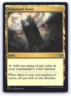 Command Tower 124 Common Commander: Zendikar Rising Magic: The Gathering LP - Image 1