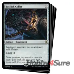 Basilisk Collar X4 M/NM Magic MTG Commander Legends: Battle For Baldur's Gate - Image 1