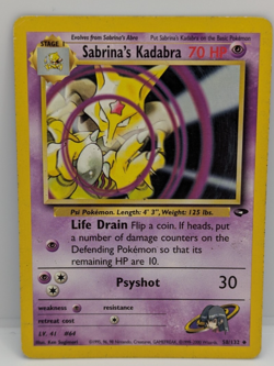 Sabrina's Kadabra 58/132 Gym Challenge Regular LP Pokemon - Image 1