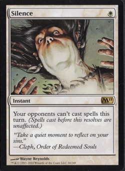 SILENCE Magic 2011 (M11) Magic: The Gathering LP - Image 1