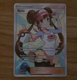 Pokemon TCG Rosa 236/236 SM Cosmic Eclipse Full Art Holo Ultra Rare EN - Image 1