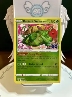 Radiant Venusaur 004/078 Pokemon GO Holo - Image 1