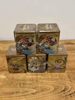 Pokemon TCG Stacking Tin 2024 X5 Art Set Dragon Type (15 Booster Packs) - Sealed - Image 1
