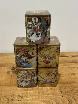 Pokemon TCG Stacking Tin 2024 X5 Art Set Dragon Type (15 Booster Packs) - Sealed - Image 3