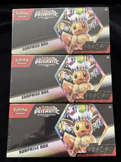 Pokemon TCG Prismatic Evolutions Surprise Box Lot of 3 - Image 1