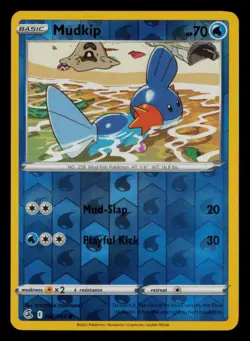 Mudkip 062/264 Common Fusion Strike Pokemon Reverse Holo Near Mint - Image 1