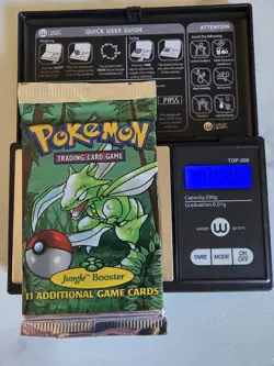 Pokemon TCG Jungle Scyther (Heavy) Sealed Booster Pack 11 Cards English WOTC - Image 1