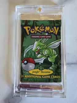 Pokemon TCG Jungle Scyther (Heavy) Sealed Booster Pack 11 Cards English WOTC - Image 2