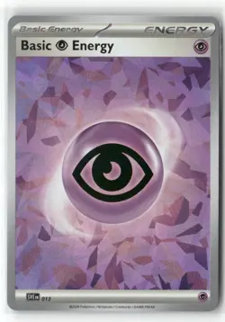 Basic Psychic Energy (Cracked Ice Holo) 013 SVE: Scarlet & Violet Pokemon NM - Image 1