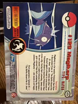 Topps Pokemon Magikarp 129 Series 3 Blue Logo Non-Holo Card TV Animation Edition - Image 2