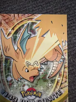 Topps Pokemon Dragonite #149 Blue Logo Non-Holo TV Animation Edition - Image 3
