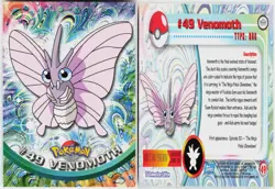 Venomoth #49 Topps Blue Logo Series 1 Pokemon NM - Image 1