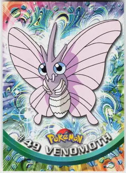 Venomoth #49 Topps Blue Logo Series 1 Pokemon NM - Image 2