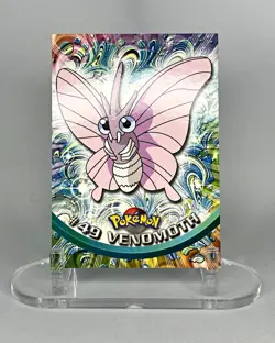 Topps Pokemon Topps Series 1 TV Animation Edition Venomoth #49 Holo English - Image 1