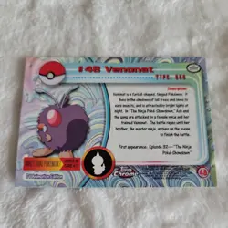 2000 Topps Chrome Pokemon Foil #48 Venonat - Image 2
