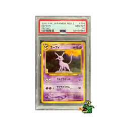 2000 Pokemon Espeon Neo 2 Promo Japanese #196 PSA 10 GEM MINT Vintage - Image 1