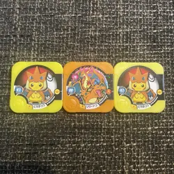 Pokemon Tretta Poncho Pikachu Charizard Japanese Promotional Chip Set - Image 1