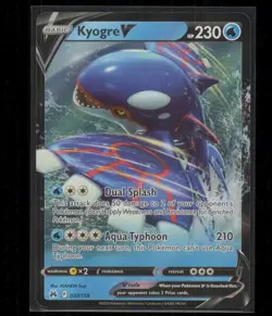 Kyogre V 037/159 Crown Zenith V Rare Holo Near Mint - Image 1