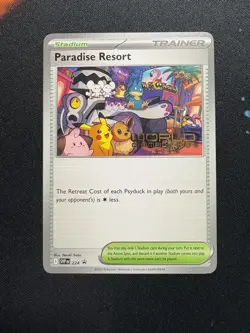 MINT Pokemon World Championship 2025 Paradise Resort 224 Anaheim Promo ENGLISH - Image 1
