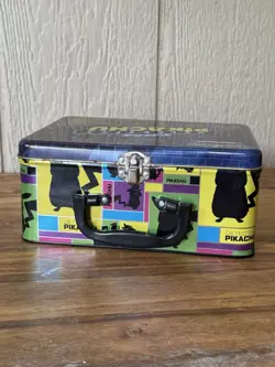 Pokemon TCG Detective Pikachu Collectors Chest Tin Lunch Box EMPTY TIN ONLY - Image 4