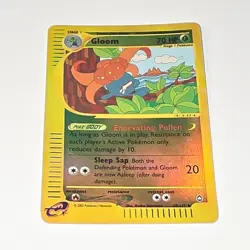 Pokemon Gloom 49/147 Reverse Holo Aquapolis e-Reader 2002 Vintage Card - Image 3