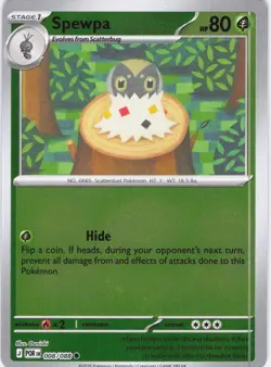 Spewpa Perfect Order 008/088 Reverse Holo Pokemon TCG NM - Image 1