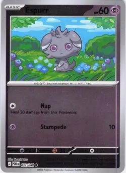 Espurr Perfect Order 033/088 Reverse Holo Pokemon TCG NM - Image 1