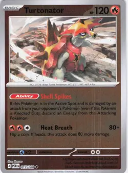 Turtonator Perfect Order 017/088 Reverse Holo Pokemon TCG NM - Image 1