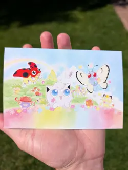 Pokemon TCG Vintage 2001 Post Card Southern Islands Rainbow Island (NM) - Image 1
