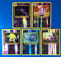 Pokemon XY Evolutions Reverse Holo 5 Card LOT Haunter, Drowzee, Poliwag, Rattata - Image 1